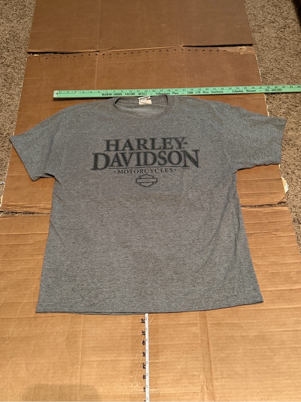 Two (2) Harley-Davidson Crewneck Logo Tees